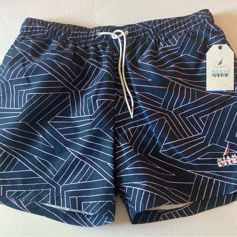 Nautica SZ XL Men's Geometric Swim Trunks.New with Tags